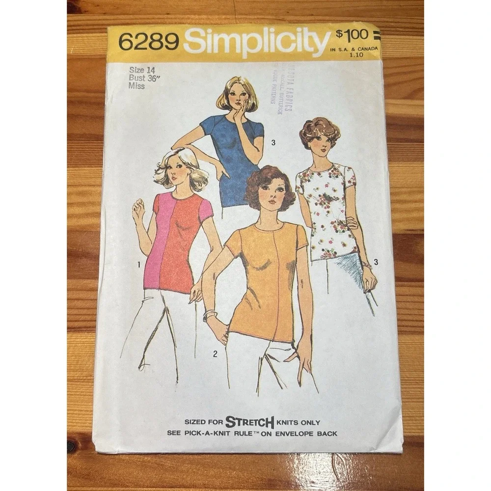 Vintage 1960s–1970s Simplicity Sewing Patterns Lot of 6 – Misses Mod & Retro